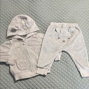 Carter's Pink Kids Sweatpants & Hoodie Set